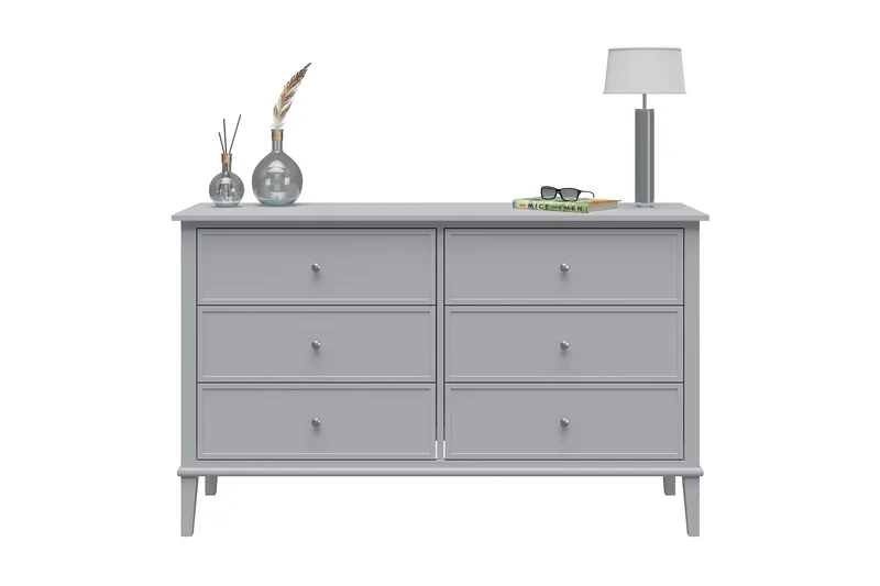 Evgeni Kommode 6 skuffer - Grå - Opbevaring - Opbevaringsmøbler - Kommode