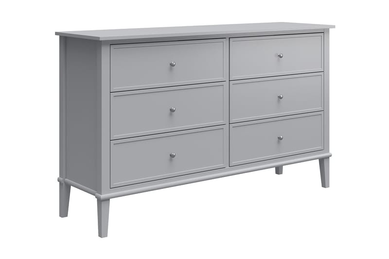 Evgeni Kommode 6 skuffer, Grå