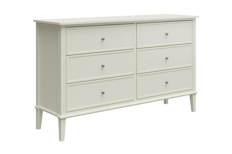 Evgeni Kommode 6 skuffer - Hvid - Opbevaring - Opbevaringsmøbler - Kommode