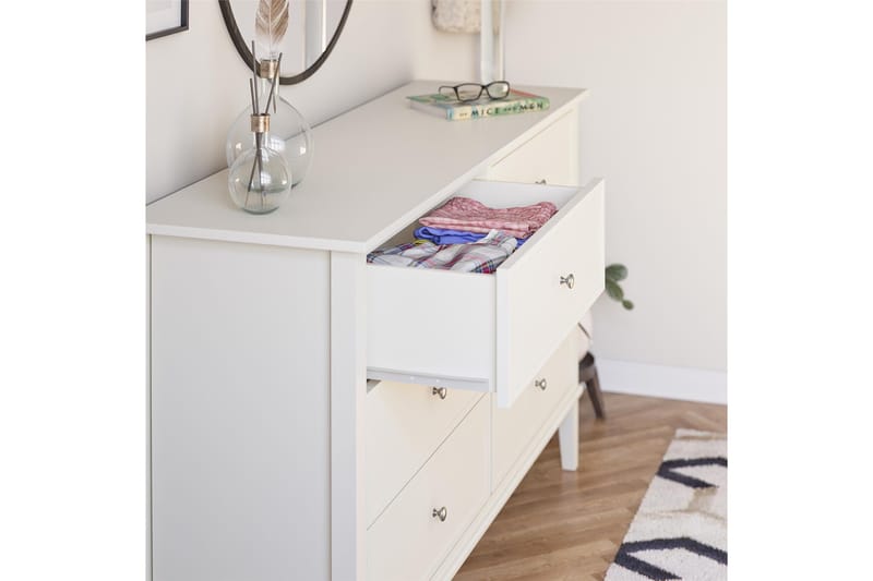 Evgeni Kommode 6 skuffer - Hvid - Opbevaring - Opbevaringsmøbler - Kommode