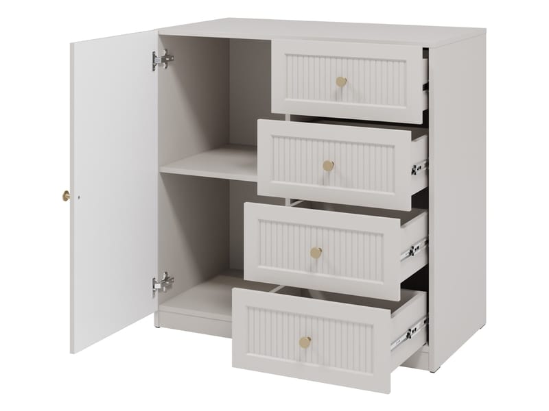 Fayric Kommode 90 cm - Beige - Opbevaring - Opbevaringsmøbler - Kommode - Entrékommode