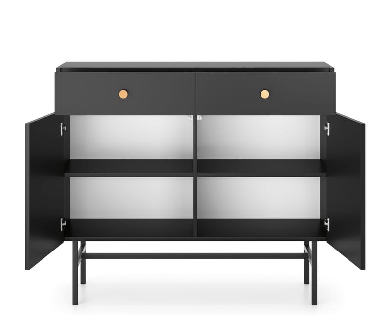 Francisca Kommode 104 cm - Sort - Opbevaring - Opbevaringsmøbler - Kommode