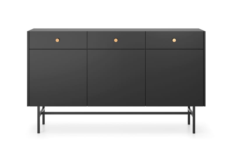 Francisca Kommode 155 cm - Sort - Opbevaring - Opbevaringsmøbler - Kommode