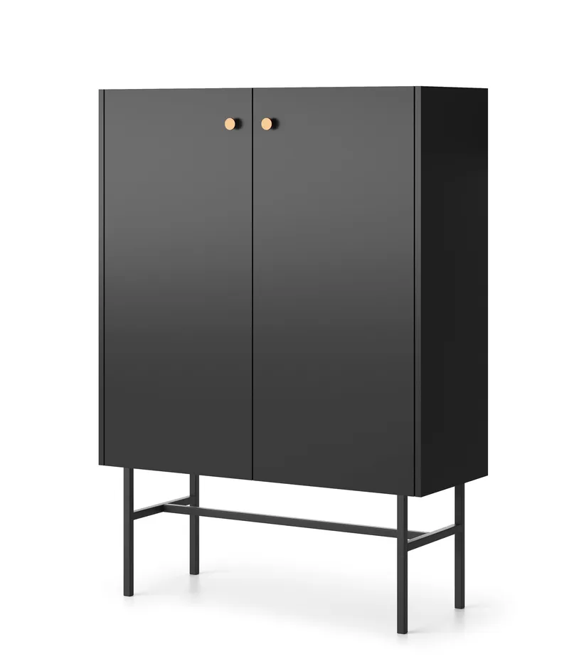 Francisca Kommode 93 cm, Sort