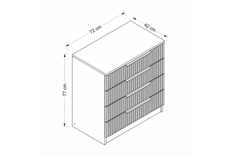 Fruitland Kommode - Hvid - Opbevaring - Opbevaringsmøbler - Kommode - Entrékommode