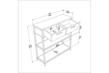 Fynlor Kommode 90 cm - Eg - Opbevaring - Opbevaringsmøbler - Kommode - Entrékommode