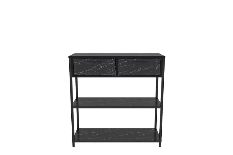 Fynlor Kommode 90 cm - Sort/Hvid - Opbevaring - Opbevaringsmøbler - Kommode - Entrékommode