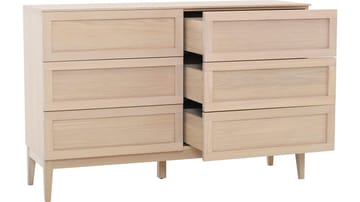 Kommode Granöy med 3+3 Skuffer - Hvidpigmenteret eg - Opbevaring - Opbevaringsmøbler - Kommode