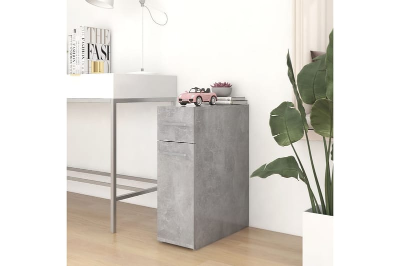 højskab 20x45,5x60 cm spånplade betongrå - Grå - Opbevaring - Opbevaringsmøbler - Kommode