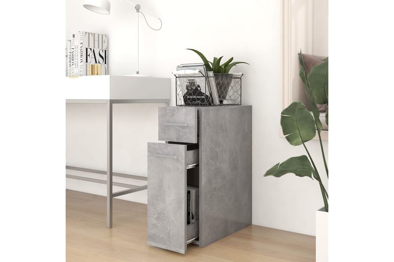 højskab 20x45,5x60 cm spånplade betongrå - Grå - Opbevaring - Opbevaringsmøbler - Kommode