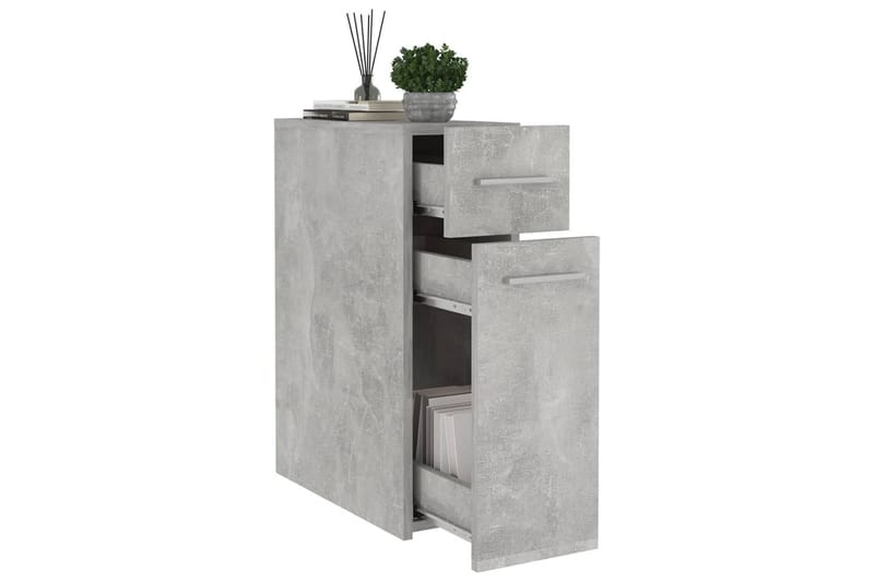 højskab 20x45,5x60 cm sp�ånplade betongrå - Grå - Opbevaring - Opbevaringsmøbler - Kommode