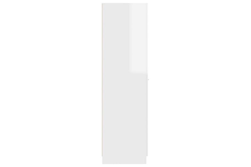 højskab 30x42,5x150 cm spånplade hvid højglans - Hvid - Købmandsdisk - Kommode