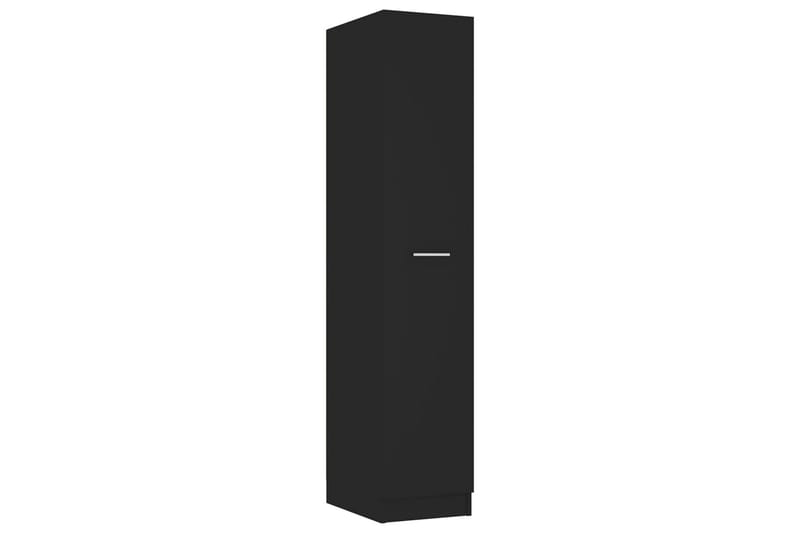 højskab 30x42,5x150 cm spånplade sort - Sort - Købmandsdisk - Kommode