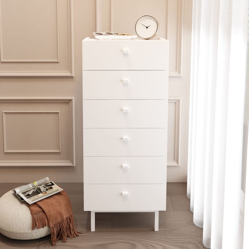 Kommode Hanah Home Luke (47,9 x 113,2 x 36,8 cm) Hvid - Hvid - Opbevaring - Opbevaringsmøbler - Kommode