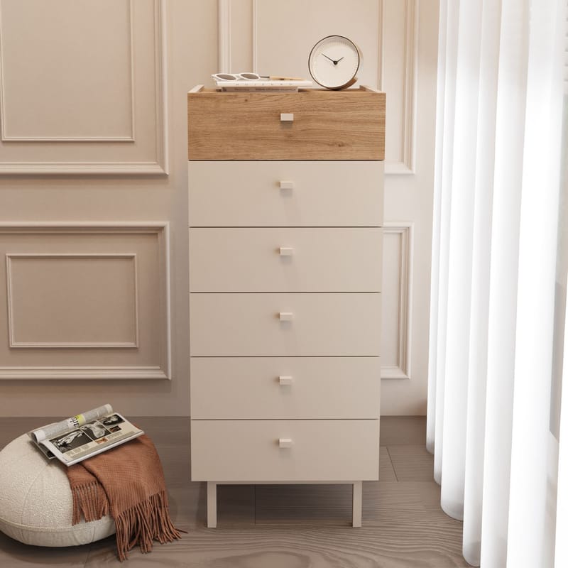 Kommode Hanah Home Luke (47,9 x 113,2 x 36,8 cm) Sand eg - Sandeg - Opbevaring - Opbevaringsmøbler - Kommode