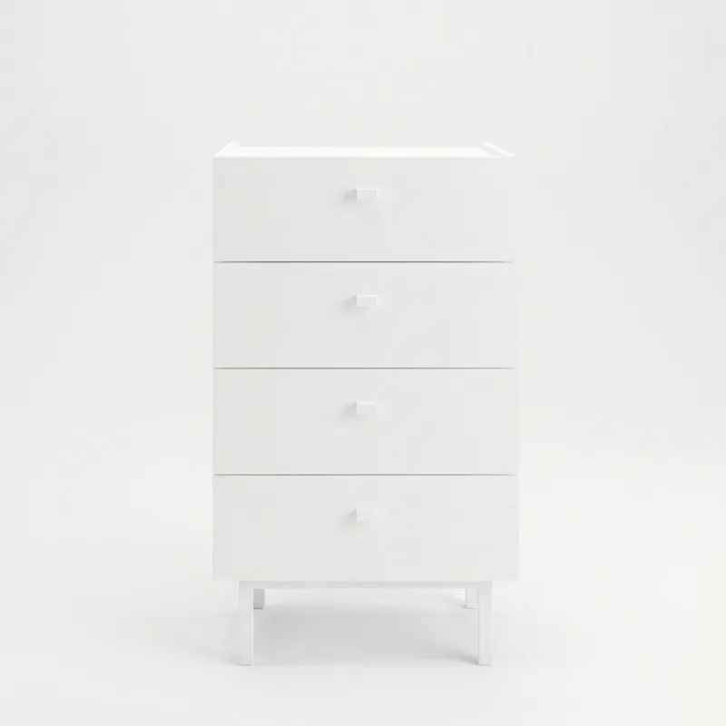 Kommode Hanah Home Luke (47,9 x 80,1 x 36,8 cm) Hvid, Hvid