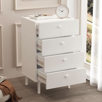 Kommode Hanah Home Luke (47,9 x 80,1 x 36,8 cm) Hvid - Hvid - Opbevaring - Opbevaringsmøbler - Kommode