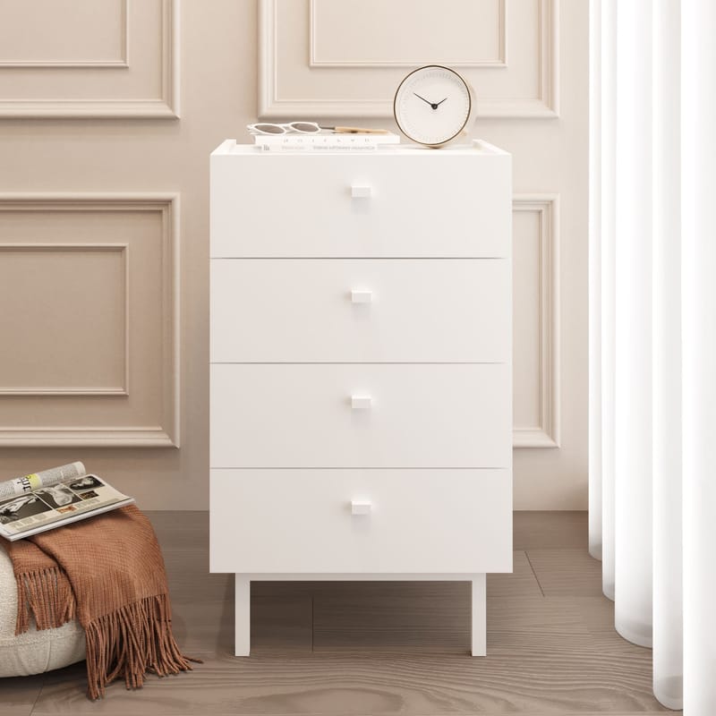 Kommode Hanah Home Luke (47,9 x 80,1 x 36,8 cm) Hvid - Hvid - Opbevaring - Opbevaringsmøbler - Kommode