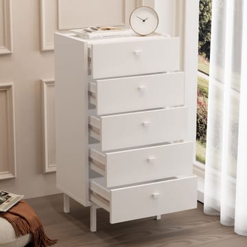 Kommode Hanah Home Luke (47,9 x 96,6 x 36,8 cm) Hvid - Hvid - Opbevaring - Opbevaringsmøbler - Kommode