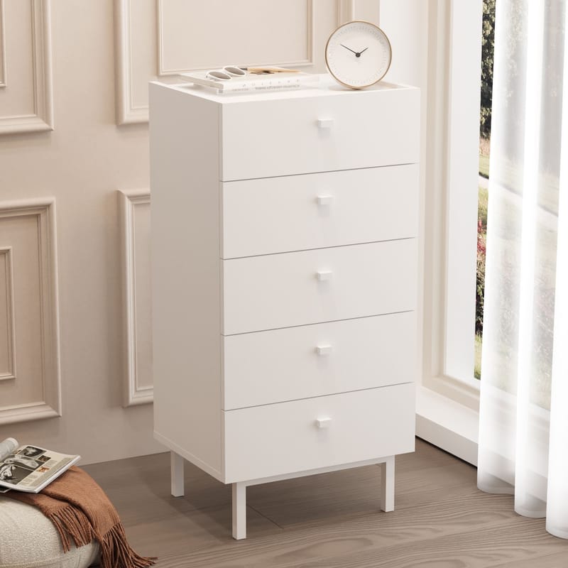 Kommode Hanah Home Luke (47,9 x 96,6 x 36,8 cm) Hvid - Hvid - Opbevaring - Opbevaringsmøbler - Kommode