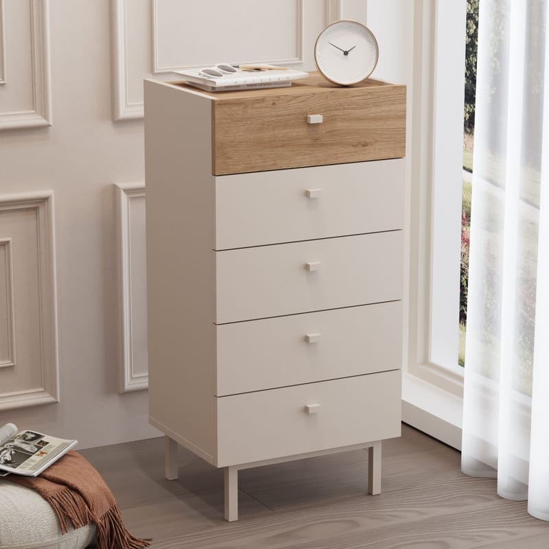 Kommode Hanah Home Luke (47,9 x 96,6 x 36,8 cm) Sand eg - Sandeg - Opbevaring - Opbevaringsmøbler - Kommode