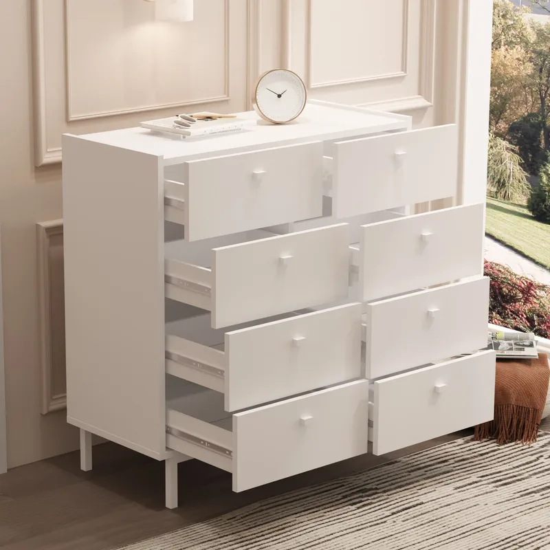 Kommode Hanah Home Luke (89,4 x 93,1 x 41,8 cm) Hvid - Hvid - Opbevaring - Opbevaringsmøbler - Kommode