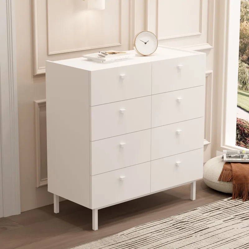 Kommode Hanah Home Luke (89,4 x 93,1 x 41,8 cm) Hvid - Hvid - Opbevaring - Opbevaringsmøbler - Kommode