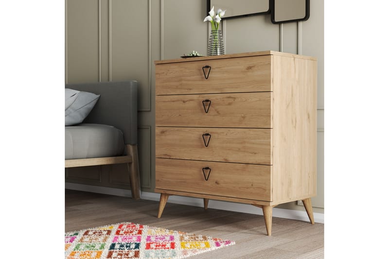 Heibert Kommode 45x80 cm - Natur - Opbevaring - Opbevaringsmøbler - Kommode - Entrékommode