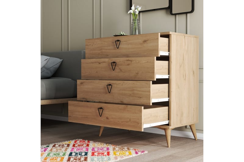 Heibert Kommode 45x80 cm - Natur - Opbevaring - Opbevaringsmøbler - Kommode - Entrékommode