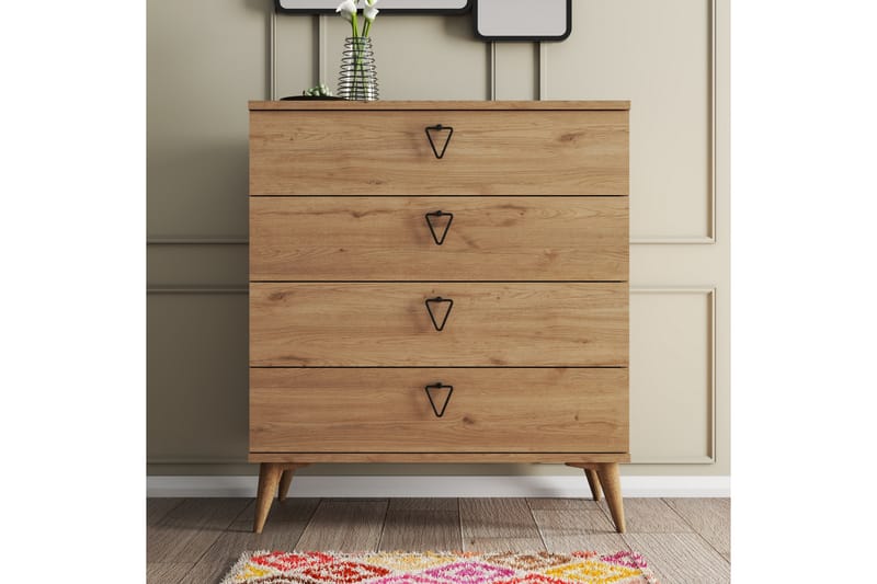 Heibert Kommode 45x80 cm - Natur - Opbevaring - Opbevaringsmøbler - Kommode - Entrékommode