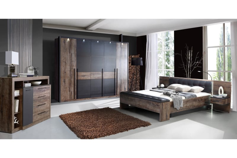 Hither Kommode 161 cm - Brun/Sort - Opbevaring - Opbevaringsmøbler - Kommode