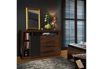 Hither Kommode 161 cm - Brun/Sort - Opbevaring - Opbevaringsmøbler - Kommode