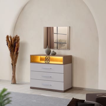 Kommode Homitis Milano (85 x 140 x 45 cm) Hvid Brun - Opbevaring - Opbevaringsmøbler - Kommode