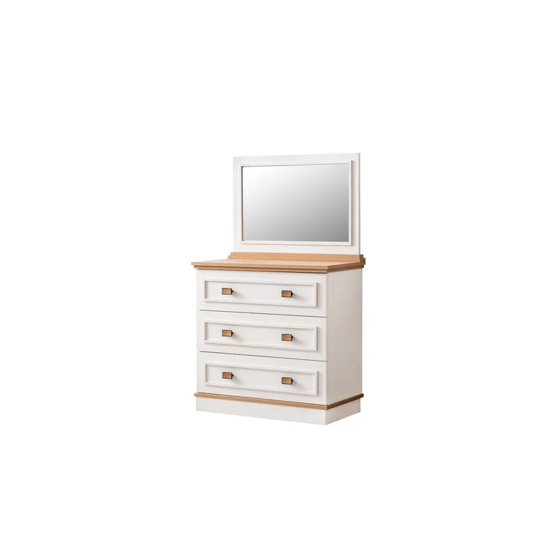 Kommode Homitis Zenit (84 x 140 x 43 cm) lys creme, undefined