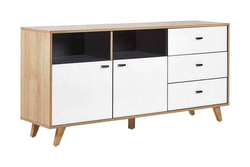 Ilion Kommode 155 cm - Lyst Træ/Hvid - Opbevaring - Opbevaringsmøbler - Kommode