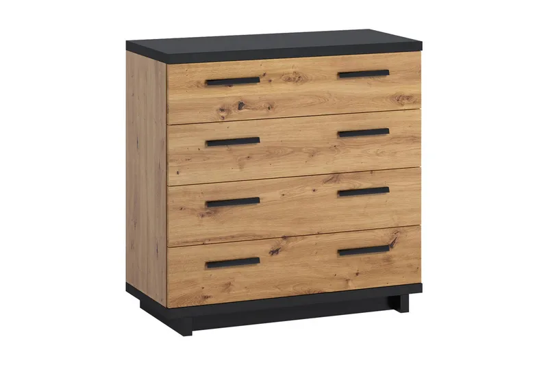 Ines Kommode 40x90 cm, Eg/Sort