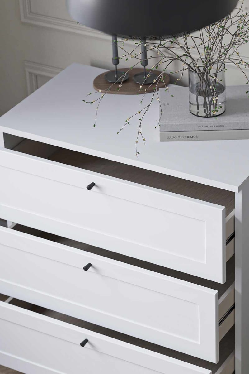 Interlaken kommode 75 cm - Hvid - Opbevaring - Opbevaringsmøbler - Kommode - Entrékommode