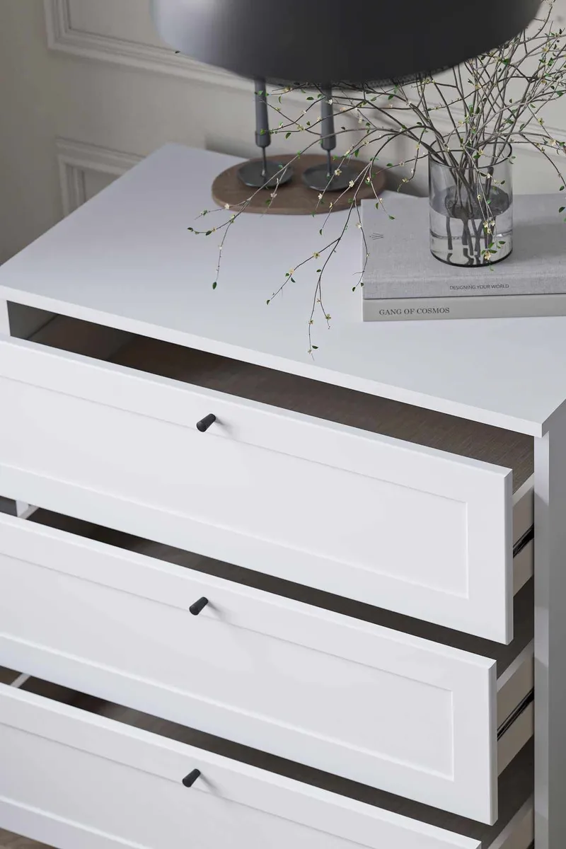 Interlaken kommode 75 cm - Hvid - Opbevaring - Opbevaringsmøbler - Kommode - Entrékommode