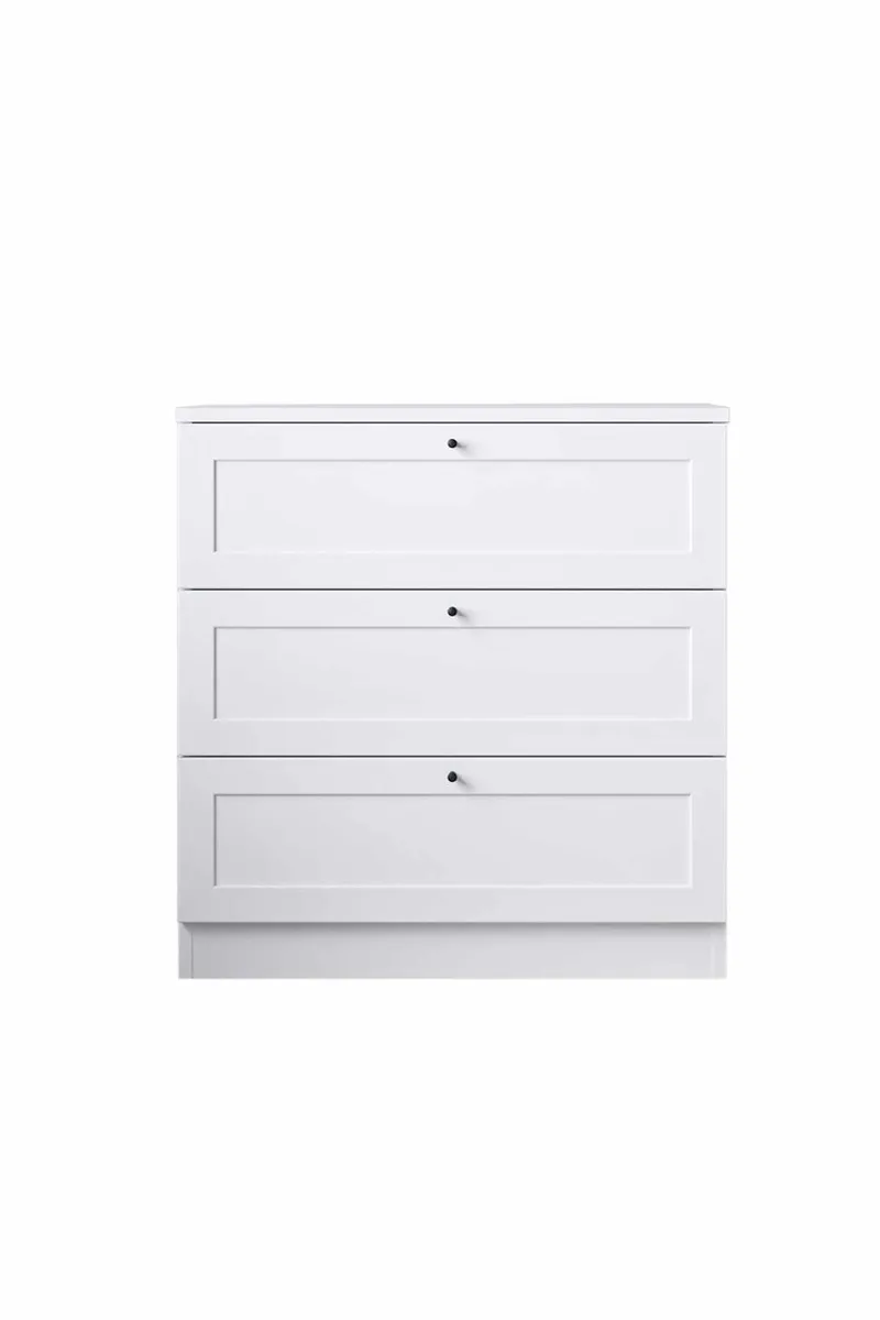 Interlaken kommode 75 cm, Hvid