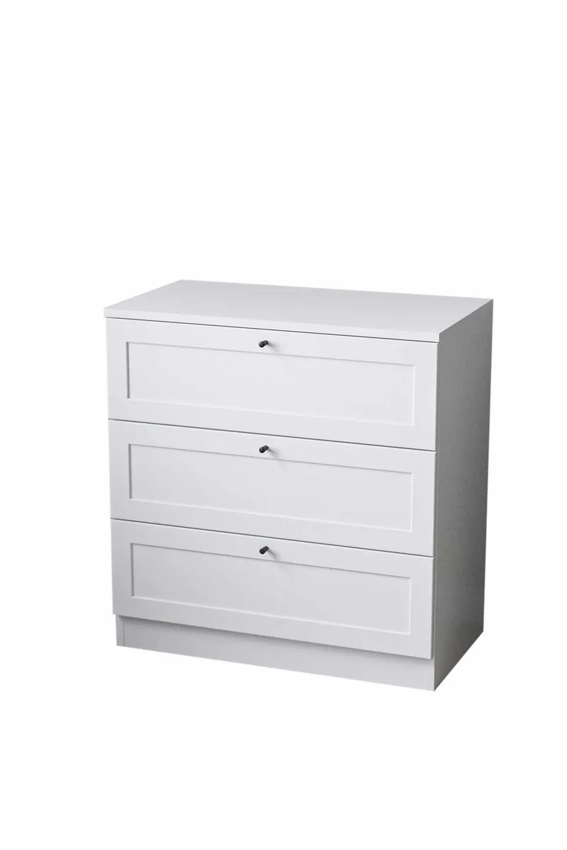 Interlaken kommode 75 cm - Hvid - Opbevaring - Opbevaringsmøbler - Kommode - Entrékommode