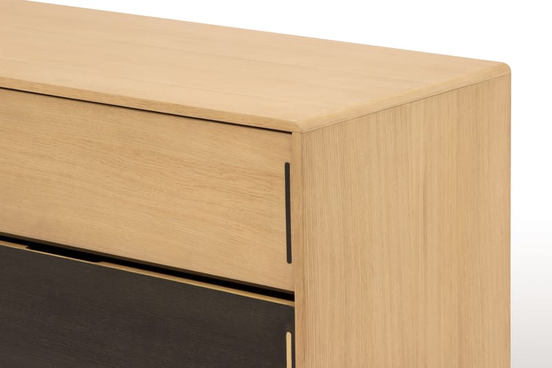 Jerup Kommode 150x50 cm Massivt Eg - Brun - Opbevaring - Opbevaringsmøbler - Kommode