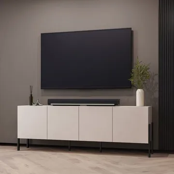 Kommode Jukon 4 Døre - Cashmere - Opbevaring - Opbevaringsmøbler - Skænke & sideboards