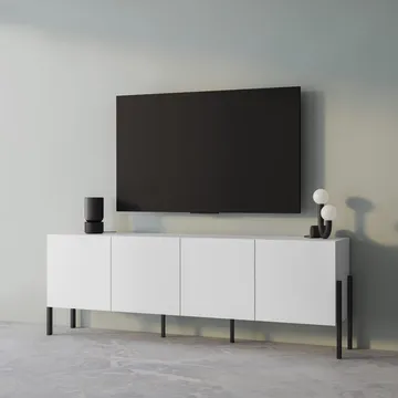 Kommode Jukon 4 Døre - Hvid supermat - Opbevaring - Opbevaringsmøbler - Skænke & sideboards