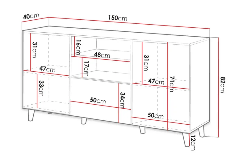 Juniskär Kommode - Sort|Eg - Opbevaring - Opbevaringsmøbler - Kommode
