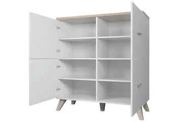 Kardos Kommode 45x110 cm - Natur/Sort - Opbevaring - Opbevaringsmøbler - Kommode