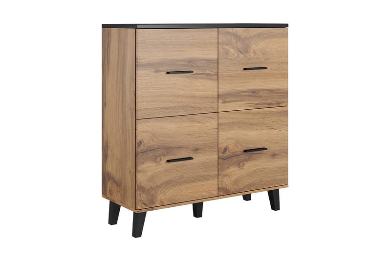 Kardos Kommode 45x110 cm, Natur/Sort