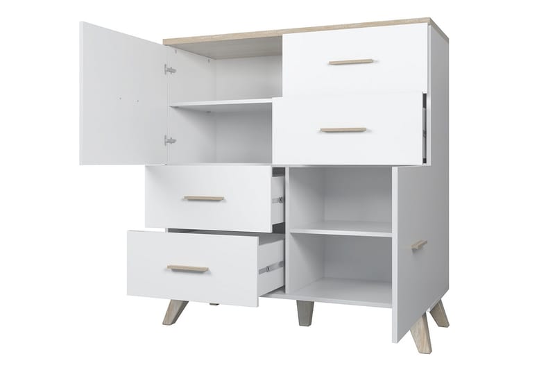 Kardos Kommode 45x110 cm - Natur/Sort - Opbevaring - Opbevaringsmøbler - Kommode - Entrékommode