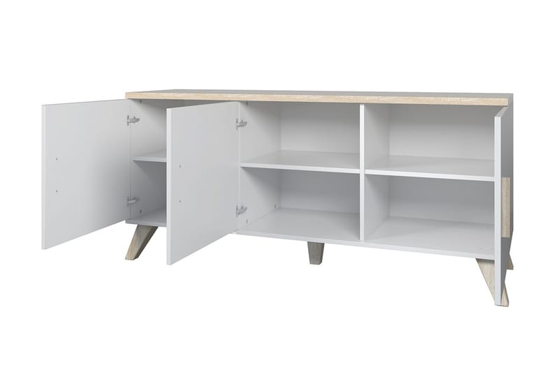 Kardos Kommode 45x150 cm - Natur/Sort - Opbevaring - Opbevaringsmøbler - Kommode - Entrékommode