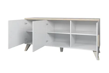Kardos Kommode 45x150 cm - Natur/Sort - Opbevaring - Opbevaringsmøbler - Kommode