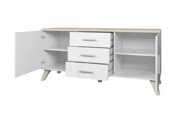 Kardos Kommode 45x150 cm - Natur/Sort - Opbevaring - Opbevaringsmøbler - Kommode - Entrékommode